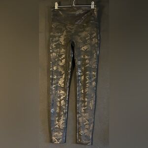 SPANX Women's Camouflage Jeggings - Black and Gray